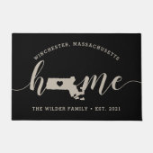Massachusetts Home State Persoonlijk Deurmat (Voorkant)