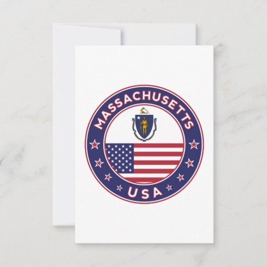 Massachusetts Kaart (Voorkant)
