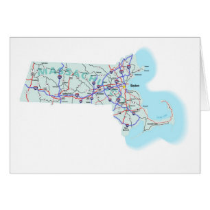 Massachusetts Kaart Blanko Kaart