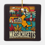 Massachusetts Keramisch Ornament (Achterkant)