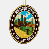 Massachusetts Keramisch Ornament (Rechts)