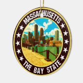 Massachusetts Keramisch Ornament (Links)