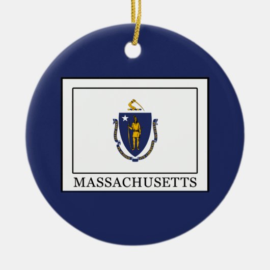 Massachusetts Keramisch Ornament (Voorkant)