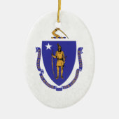Massachusetts Keramisch Ornament (Voorkant)