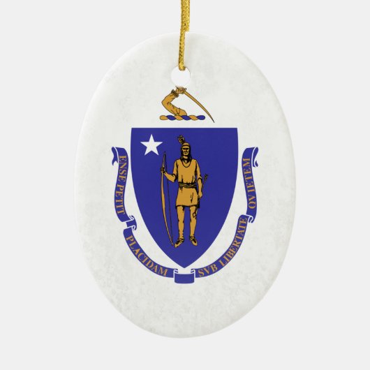Massachusetts Keramisch Ornament (Voorkant)