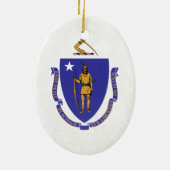 Massachusetts Keramisch Ornament (Achterkant)