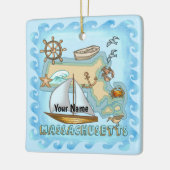Massachusetts Keramisch Ornament (Links)