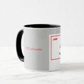 Massachusetts koffiekop mok (Voorkant links)