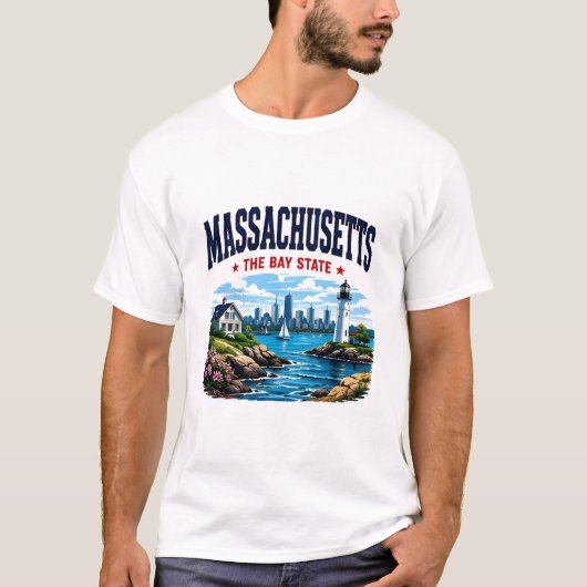 Massachusetts Kust Erfgoed T-shirt (Voorkant)