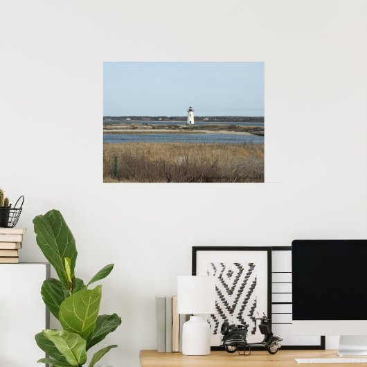 Massachusetts Lighthouse Poster (Thuiskantoor)
