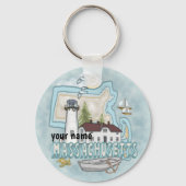 Massachusetts Lighthouse Sleutelhanger (Voorkant)