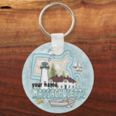 Massachusetts Lighthouse Sleutelhanger (Voorkant)