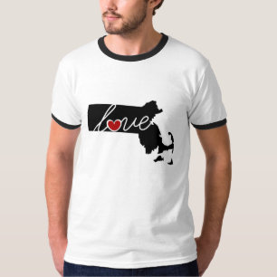 Massachusetts Love.  Gifts for MA Lovers T-shirt