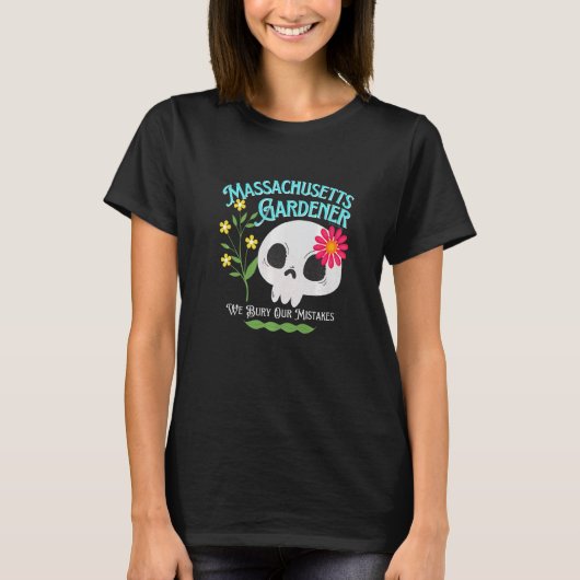 Massachusetts Ma State Rebellious Gardener Cute Sk T-shirt (Voorkant)