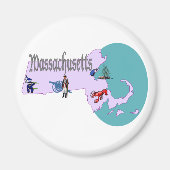 Massachusetts magneet (Voorkant)