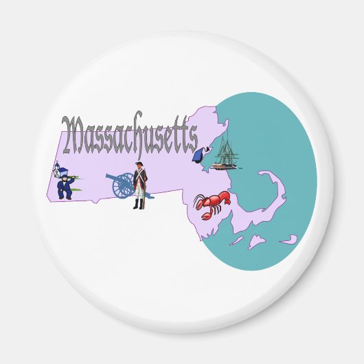 Massachusetts magneet (Voorkant)