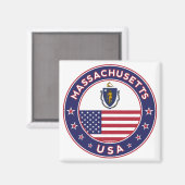 Massachusetts Magneet (Voorkant / Achterkant)