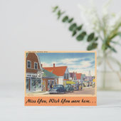 Massachusetts, Main Street, Wellfleet Briefkaart (Staand voorkant)