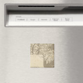 Massachusetts Map door Arrowsmith Magneet (Insitu (Vaatwasser))