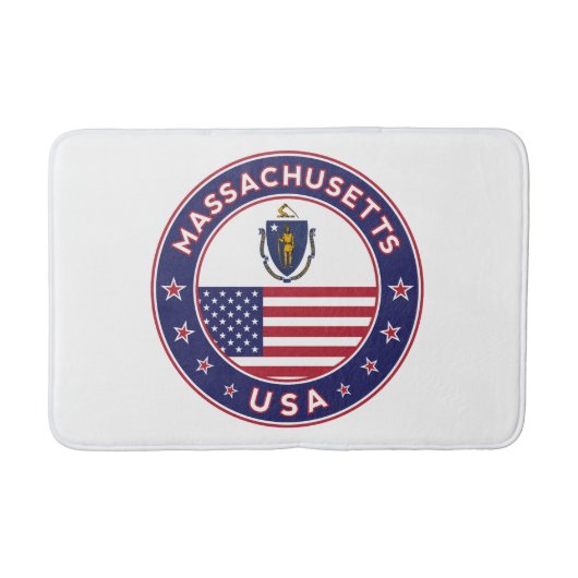 Massachusetts, Massachusetts sticker, telefoonzaak Badmat (Voorkant)