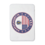 Massachusetts, Massachusetts sticker, telefoonzaak Badmat (Voorkant Verticaal)