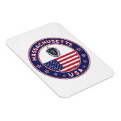 Massachusetts, Massachusetts sticker, telefoonzaak Magneet (Rechterzijde)