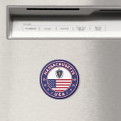 Massachusetts, Massachusetts sticker, telefoonzaak Magneet (Insitu (Vaatwasser))