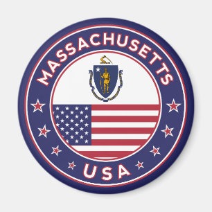Massachusetts, Massachusetts sticker, telefoonzaak Magneet