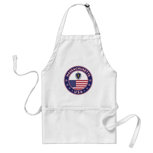 Massachusetts, Massachusetts sticker, telefoonzaak Standaard Schort (Voorkant)