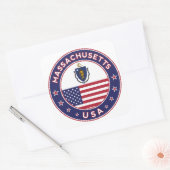 Massachusetts, Massachusetts sticker, telefoonzaak Vierkante Sticker (Envelop)