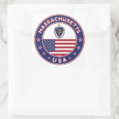 Massachusetts, Massachusetts sticker, telefoonzaak Vierkante Sticker (Tas)