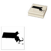 Massachusetts massief rubber kunststempel rubberstempel (Gestempeld)
