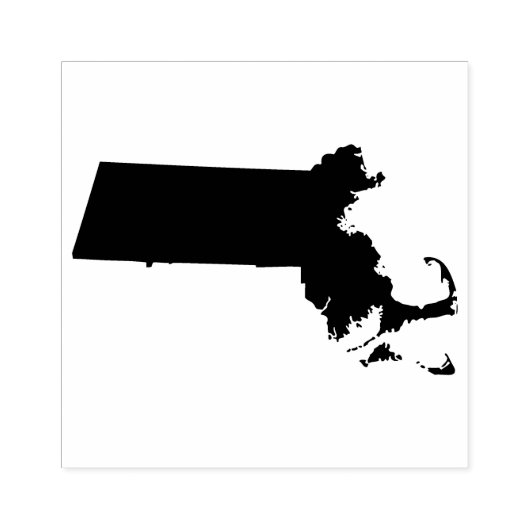 Massachusetts massief rubber kunststempel rubberstempel (Afrduk)