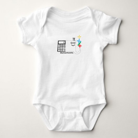Massachusetts Mathachusetts Baby Bodysuit (Voorkant)