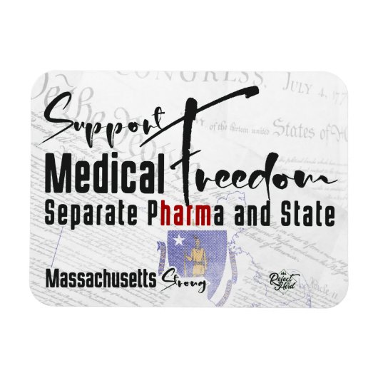 Massachusetts Medical Freedom Magneet (Horizontaal)