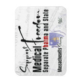 Massachusetts Medical Freedom Magneet (Verticaal)