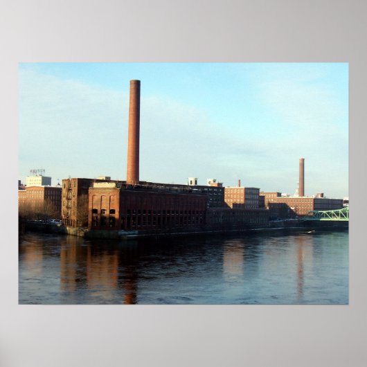 Massachusetts Mills on the Merrimack Poster (Voorkant)
