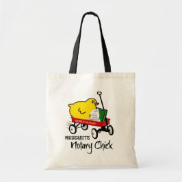 Massachusetts Mobile Notary Chick Red Wagon Tote Bag