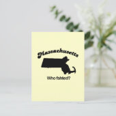 Massachusetts Motto - Wie viel er? Briefkaart (Staand voorkant)