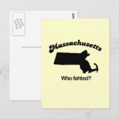 Massachusetts Motto - Wie viel er? Briefkaart (Voorkant / Achterkant)