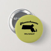 Massachusetts Motto - Wie viel er? Ronde Button 5,7 Cm (Voorkant /achterkant)