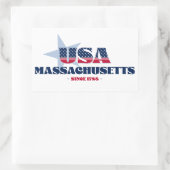 Massachusetts My Home State Sticker (Tas)