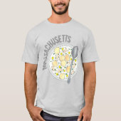 Massachusetts New England Clam Chowder Foodie MA T-shirt (Voorkant)
