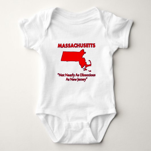 Massachusetts - Niet zo irritant als New Jersey Romper (Voorkant)