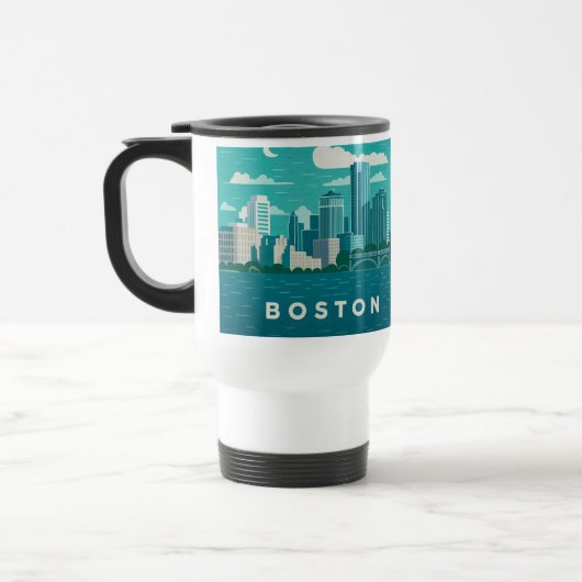 Massachusetts Night Cityscape | Boston City Reisbeker (Links)