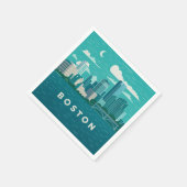 Massachusetts Night Cityscape | Boston City Servet (Hoek)