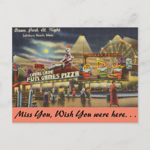 Massachusetts, Ocean Park, Salisbury Beach Briefkaart