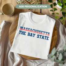Massachusetts Patriottisch De Bay State Maatwerk
