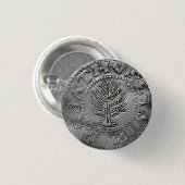 Massachusetts Pine Tree Coin Ronde Button 3,2 Cm (Voorkant /achterkant)