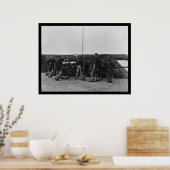 Massachusetts Pistool Crew bij Fort Totten 1865 Poster (Keuken)